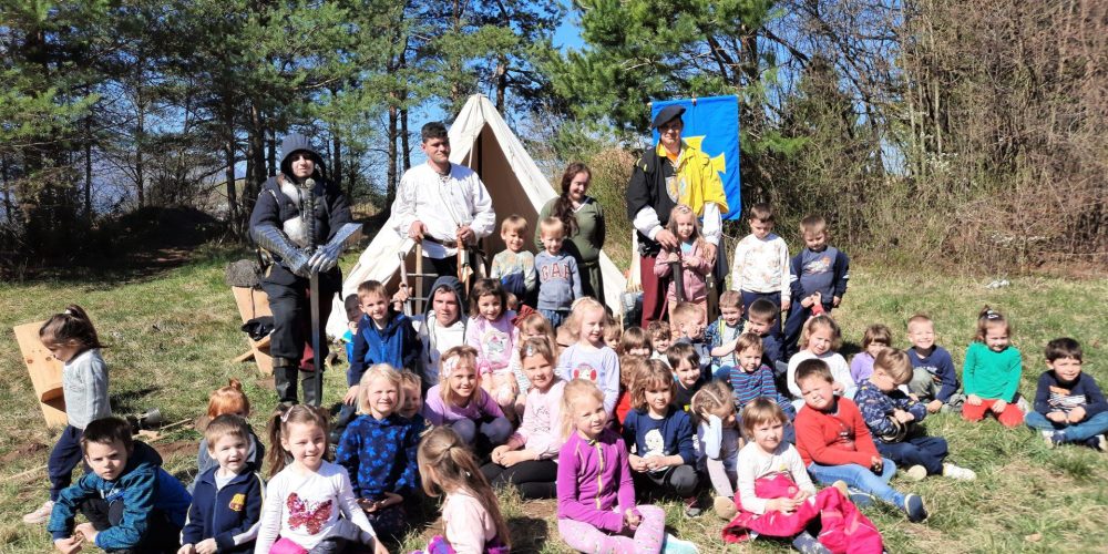 Vitezi in princeska na obisku…